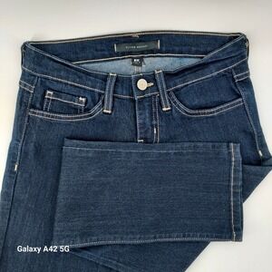 Flying Monkey Womens Dark Wash Skinny Jeans Size 25 Blue Stretch Denim L8443 USA